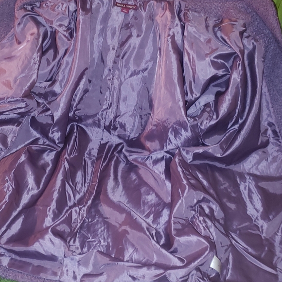 Jessica London Vintage Wool Purple Coat, Size 16 - Picture 5 of 5